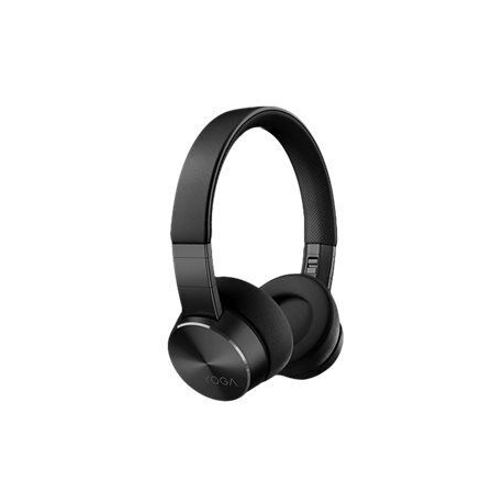 Lenovo Yoga - Headphones with mic - full size - Bluetooth - wireless - active noise cancelling - shadow black - for ThinkPad E14 Gen 4; E15 Gen 4; L13 Yoga Gen 3; P1 Gen 5; T14s Gen 3; X1 Nano Gen 2 - 2