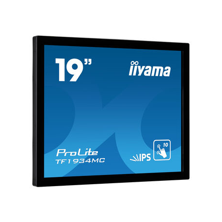 iiyama ProLite TF1934MC-B7X - LED monitor - 19" - open frame - touchscreen - 1280 x 1024 - IPS - 350 cd / m² - 1000:1 - 14 ms - HDMI, VGA, DisplayPort - black - 4