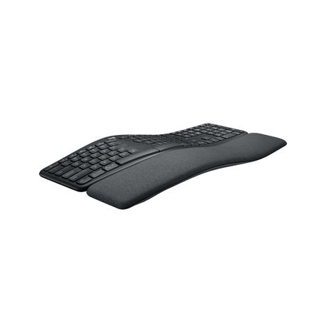 Logitech ERGO K860 - Keyboard - wireless - 2.4 GHz, Bluetooth 5.0 - QWERTY - US International - graphite - 1