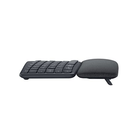 Logitech ERGO K860 - Keyboard - wireless - 2.4 GHz, Bluetooth 5.0 - QWERTY - US International - graphite - 2