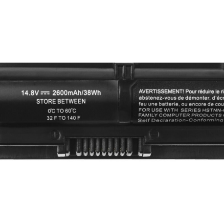 Green Cell PRO - Laptop battery (equivalent to: HP RI04, HP 805294-001) - 1 x Lithium Ion 4-cell 2600 mAh - black - for HP ProBook 450 G3, 455 G3, 470 G3 - 3