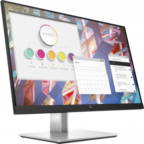 HP E24 G4 - E-Series - LED monitor - 24" (23.8" viewable) - 1920 x 1080 Full HD (1080p) @ 60 Hz - IPS - 250 cd / m² - 1000:1 - 5 ms - HDMI, VGA, DisplayPort - black - promo - 6