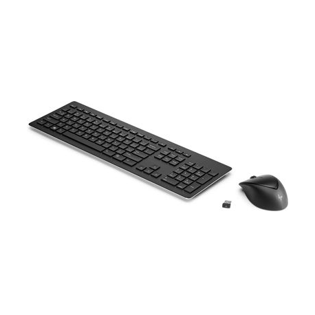 HP Wireless Rechargeable 950MK - Keyboard and mouse set - wireless - 2.4 GHz - Pan Nordic - for Elite c1030; EliteBook 83X G7, 84X G7; ZBook Create G7, Studio G7; ZBook Fury 15 G7, 17 G7 - 3