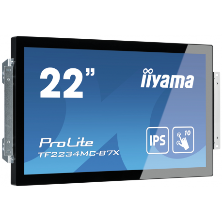 iiyama ProLite TF2234MC-B7X - LED monitor - 22" (21.5" viewable) - open frame - touchscreen - 1920 x 1080 Full HD (1080p) @ 60 Hz - IPS - 350 cd / m² - 1000:1 - 8 ms - HDMI, VGA, DisplayPort - black - 2