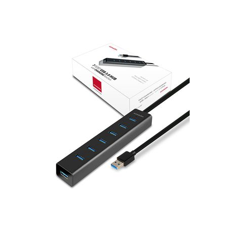 AXAGON HUE-SA7BP - Hub - 7 x SuperSpeed USB 3.0 - desktop - 1