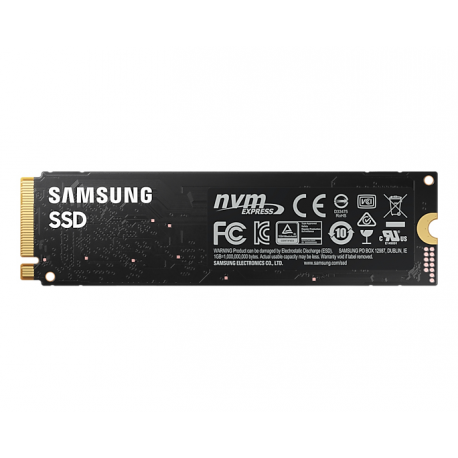 Samsung 980 MZ-V8V1T0BW - Solid state drive - encrypted - 1 TB - internal - M.2 2280 - PCI Express 3.0 x4 (NVMe) - 256-bit AES - TCG Opal Encryption - 2