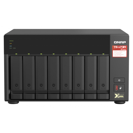 QNAP TS-873A - NAS server - 8 bays - SATA 6Gb/s - RAM 8 GB - Gigabit Ethernet / 2.5 Gigabit Ethernet - 11