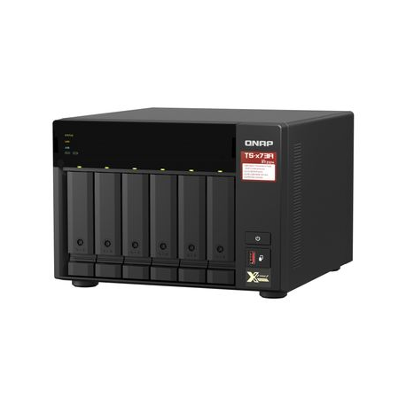 QNAP TS-673A - NAS server - 6 bays - SATA 6Gb/s - RAM 8 GB - Gigabit Ethernet / 2.5 Gigabit Ethernet - 4