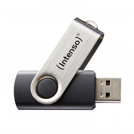 Intenso Basic Line - USB flash drive - 32 GB - USB 2.0 - black silver - 5