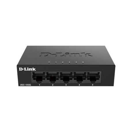 D-Link DGS 105GL - Switch - unmanaged - 5 x 10/100/1000 - desktop - 0