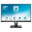 Philips S-line 272S1AE - LED monitor - 27" - 1920 x 1080 Full HD (1080p) @ 75 Hz - IPS - 250 cd/m² - 1000:1 - 4 ms - HDMI, DVI-D, VGA, DisplayPort - speakers - black texture