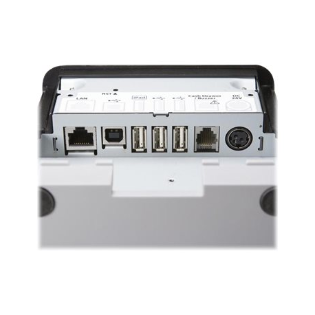 Star mC-Print3 MCP30 BK E+U - Receipt printer - direct thermal - Roll (8 cm) - 203 dpi - up to 250 mm/sec - USB, LAN - auto cutter - black - 2