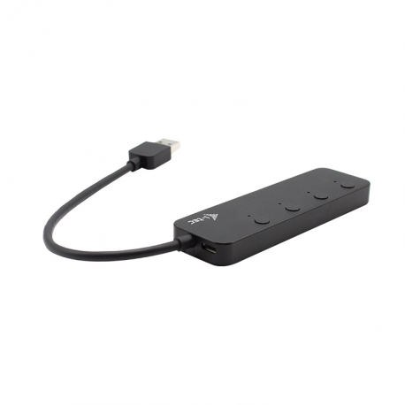 i-Tec USB 3.0 Metal HUB 4 Port with individual On / Off Switches - Hub - 4 x SuperSpeed USB 3.0 - desktop - 6