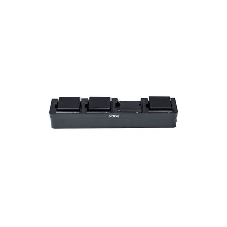 Brother PA-4BC-001 - Printer battery charging cradle - output connectors: 4 - Europe - for RuggedJet RJ-2035B, RJ-2055WB - 3