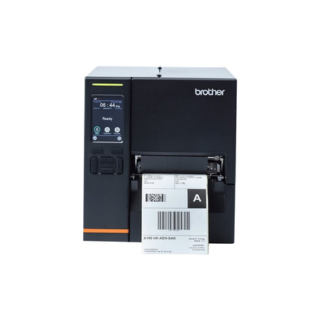 Brother TJ-4121TN - Label printer - direct thermal / thermal transfer - Roll (12 cm) - 300 dpi - up to 178 mm/sec - USB 2.0, LAN, serial, USB host - 3