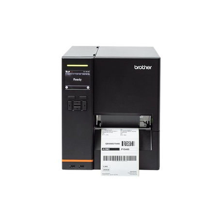 Brother TJ-4420TN - Label printer - direct thermal / thermal transfer - Roll (11.4 cm) - 203 dpi - up to 356 mm/sec - USB 2.0, LAN, serial, USB host - 0