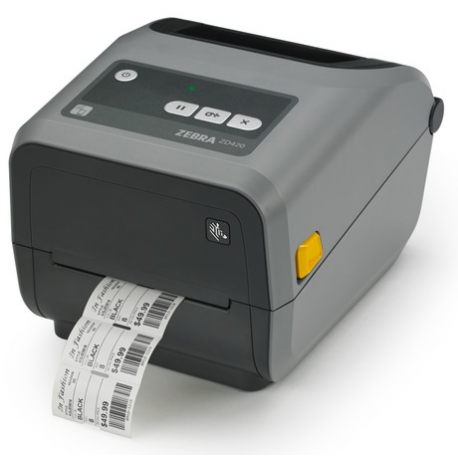 Zebra ZD421d - Label printer - direct thermal - Roll (10.8cm) - 300 dpi - up to 102 mm / sec - USB 2.0, USB host, NFC, Wi-Fi(ac), Bluetooth 4.1, Bluetooth LE - grey - 1