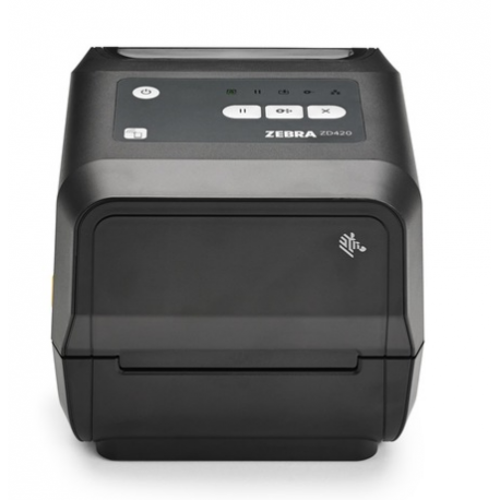 Zebra ZD421t - Label printer - thermal transfer - Roll (11.2 cm) - 203 dpi - up to 152 mm/sec - USB 2.0, LAN, USB host - grey - 1