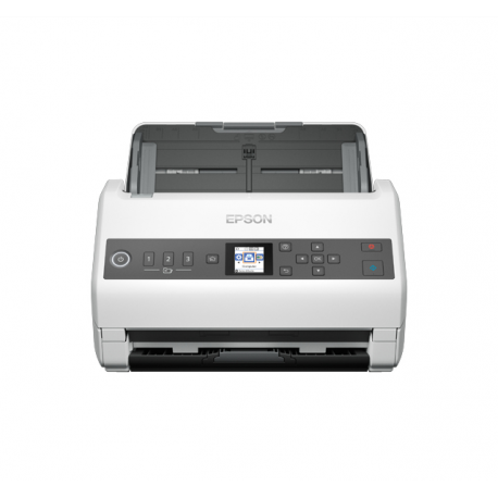 Epson WorkForce DS-730N - Document scanner - Contact Image Sensor (CIS) - Duplex - A4 / Legal - 600 dpi x 600 dpi - up to 40 ppm (mono)  /  up to 40 ppm (colour) - ADF (100 sheets) - up to 4500 scans per day - USB 2.0, Gigabit LAN - 5