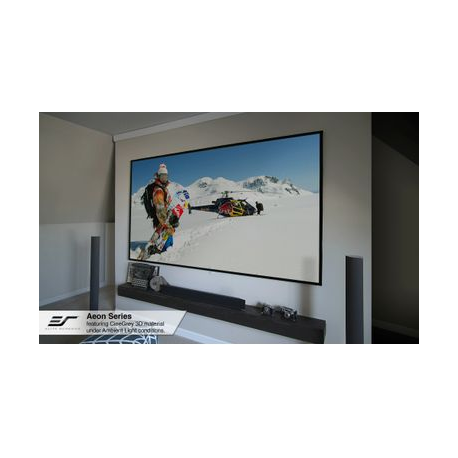 Elite Screens Aeon Series AR100WH2 - Projection screen - wall mountable - 100" (254 cm) - 16:9 - CineWhite - black - 1