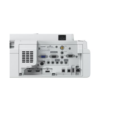 Epson EB-725Wi - 3LCD projector - 4000 lumens (white) - 4000 lumens (colour) - WXGA (1280 x 800) - 16:10 - 720p - ultra short-throw lens - 802.11a / b / g / n / ac wireless  /  LAN /  Miracast - white - 3