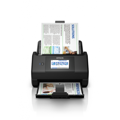 Epson WorkForce ES-580W - Document scanner - Contact Image Sensor (CIS) - Duplex - 215.9 x 6096 mm - 600 dpi x 600 dpi - up to 35 ppm (mono)  /  up to 35 ppm (colour) - ADF (100 sheets) - up to 4000 scans per day - USB 3.0, Wi-Fi(ac) - 10