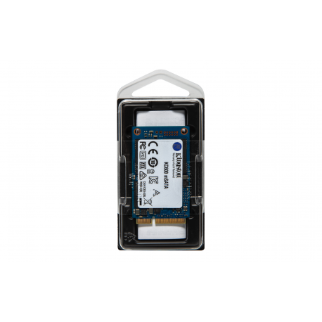 Kingston KC600 - Solid state drive - encrypted - 256 GB - internal - mSATA - SATA 6Gb/s - 256-bit AES - Self-Encrypting Drive (SED), TCG Opal Encryption - 4