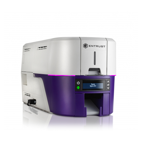 Entrust Sigma DS2 - Plastic card printer - colour - dye sublimation - CR-80 Card (85.6 x 54 mm) - 300 x 1200 dpi up to 225 cards / hour (colour) - capacity: 125 cards - USB, LAN - 2