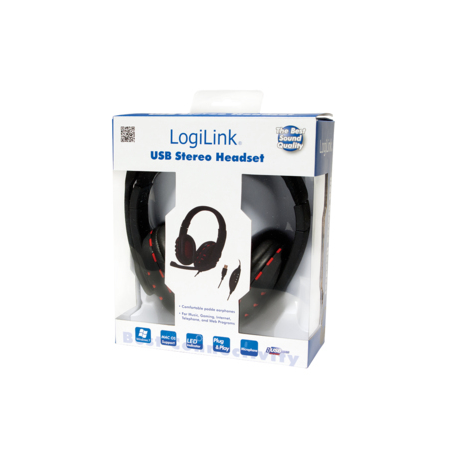 LogiLink Stereo High Quality Headset - Headset - full size - wired - 2