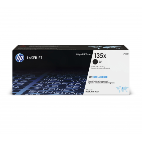 HP 135X - High Yield - black - original - LaserJet - toner cartridge (W1350X) - for LaserJet M209, MFP M234 - 1