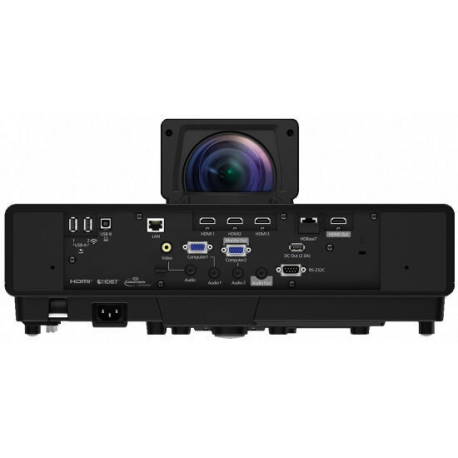 Epson EB-805F - 3LCD projector - 5000 lumens (white) - 5000 lumens (colour) - Full HD (1920 x 1080) - 16:9 - 1080p - ultra short-throw lens - LAN - black - 1