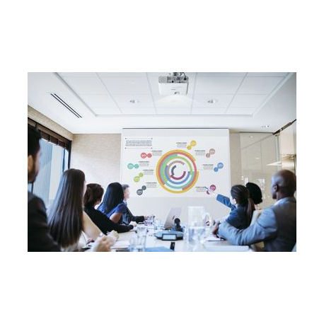 Epson EB-L200F - 3LCD projector - 4500 lumens (white) - 4500 lumens (colour) - Full HD (1920 x 1080) - 16:9 - 1080p - 802.11a / b / g / n wireless  /  LAN  /  Miracast Wi-Fi Display - white - 10