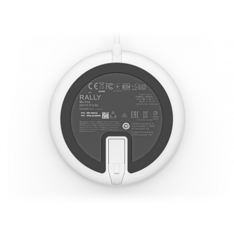 Logitech Rally Mic Pod - Microphone - white - 6