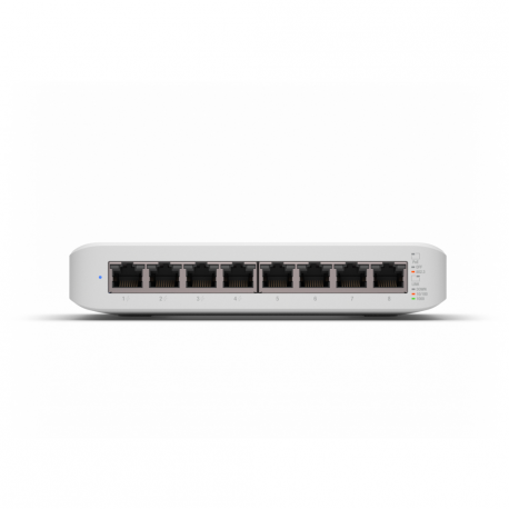 Ubiquiti UniFi Switch Lite USW-Lite-8-POE - Switch - Managed - 8 x 10 / 100 / 1000 (4 PoE+) - desktop, wall-mountable - PoE+ (52 W) - 5