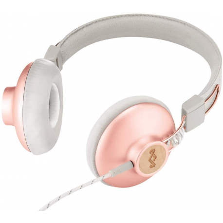 House of Marley Positive Vibration - 2.0 - headphones with mic - on-ear - wired - 3.5 mm jack - copper - 2