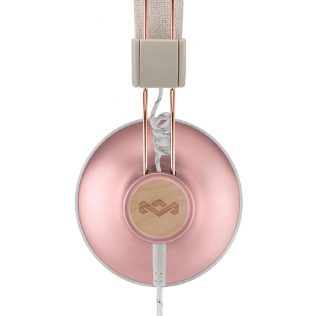 House of Marley Positive Vibration - 2.0 - headphones with mic - on-ear - wired - 3.5 mm jack - copper - 4