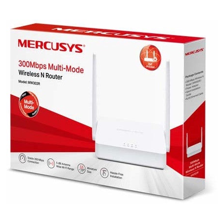 Mercusys MW302R - Wireless router - 802.11b / g / n - 2.4 GHz - 3
