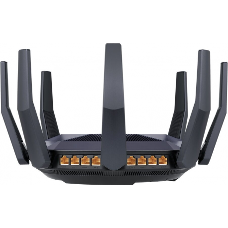 ASUS RT-AX89X - Wireless router - 8-port switch - 10 GigE - WAN ports: 2 - 802.11a/b/g/n/ac/ax - Dual Band - 1