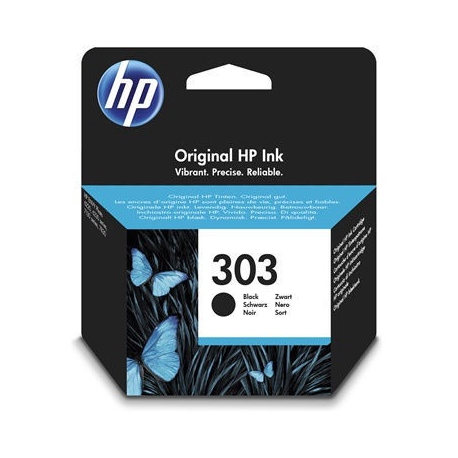 HP 303 - 4 ml - black - original - ink cartridge - for Envy Photo 62XX, Photo 71XX, Photo 78XX; Tango; Tango X - 0