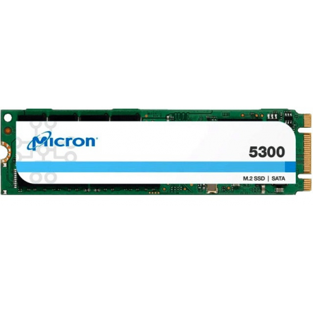 Micron 5300 - Solid state drive - 480 GB - internal - M.2 - SATA 6Gb / s - for ThinkAgile HX2320 Appliance; HX3375 Appliance; HX3376 Certified Node; ThinkSystem SR860 V2 - 0