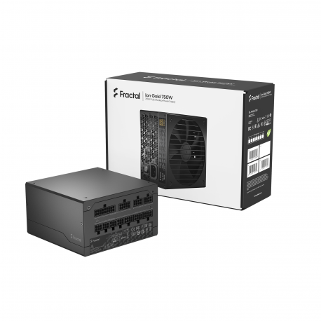 Fractal Design Ion Gold - Power supply (internal) - ATX12V 2.52 /  EPS12V 2.92 - 80 PLUS Gold - AC 100-240 V - 750 Watt - Europe - black - 22