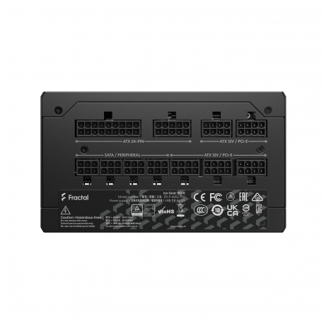 Fractal Design Ion Gold - Power supply (internal) - ATX12V 2.52 /  EPS12V 2.92 - 80 PLUS Gold - AC 100-240 V - 750 Watt - Europe - black - 31