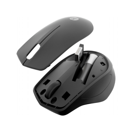 HP Silent 280M - Mouse - wireless - USB wireless receiver - jet black - for OMEN by HP Laptop 15; ENVY Laptop 13, 15; Laptop 14; Pavilion x360 Laptop - 3