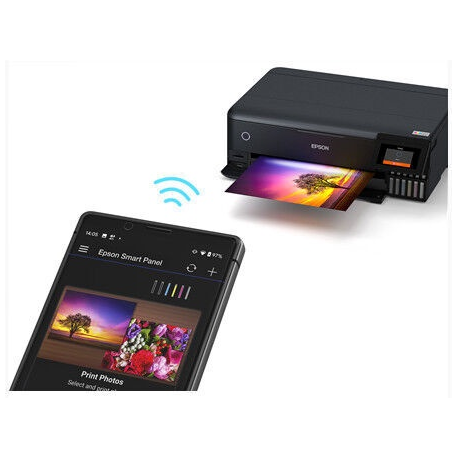 Epson EcoTank L8180 - Multifunction printer - colour - ink-jet - A3 (media) - up to 16 ppm (printing) - 100 sheets - USB, LAN, USB host, Wi-Fi(ac) - 4