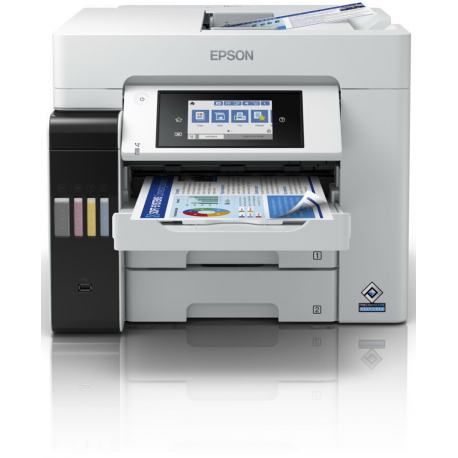 Epson EcoTank L6580 - Multifunction printer - colour - ink-jet - refillable - A4 (210 x 297 mm) (original) - A4 / Legal (media) - up to 25 ppm (printing) - 550 sheets - 33.6 Kbps - USB 2.0, Wi-Fi, USB 2.0 host - 0