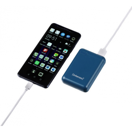 Intenso XS10000 - Power bank - 10000 mAh - 3.1 A - 2 output connectors (USB, USB-C) - petrol - 5