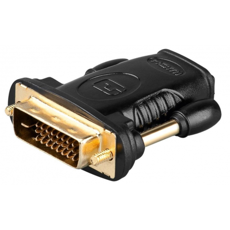 goobay A 333 G - Video adapter - HDMI (F) to DVI-D (M) - 0