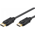 goobay - DisplayPort cable - DisplayPort (M) to DisplayPort (M) - DisplayPort 1.2 - 5 m - round, 4K support - black