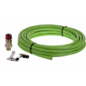 AXIS ASKDP03-T Armored - Network cable - bare wire to bare wire - 25 m - CAT 6 - outdoor - RAL 6018 - for AXIS Ex Connection Rail 4-port, EXTB-3; ExCam XF P1377, XPT Q6055