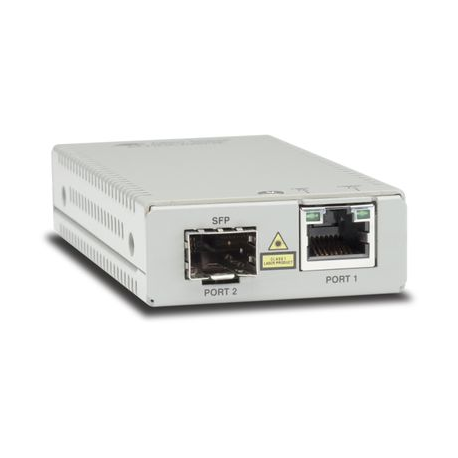 Allied Telesis AT MMC2000/SP - Fibre media converter - GigE - 10Base-T, 100Base-TX, 1000Base-T, 1000Base-X, 100Base-X - RJ-45 / SFP (mini-GBIC) - up to 550 m - 850 nm - 0